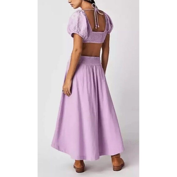 NWT Free People Lotus Set In Lavender Combo Size Medium Msrp $168 - Picture 7 of 9